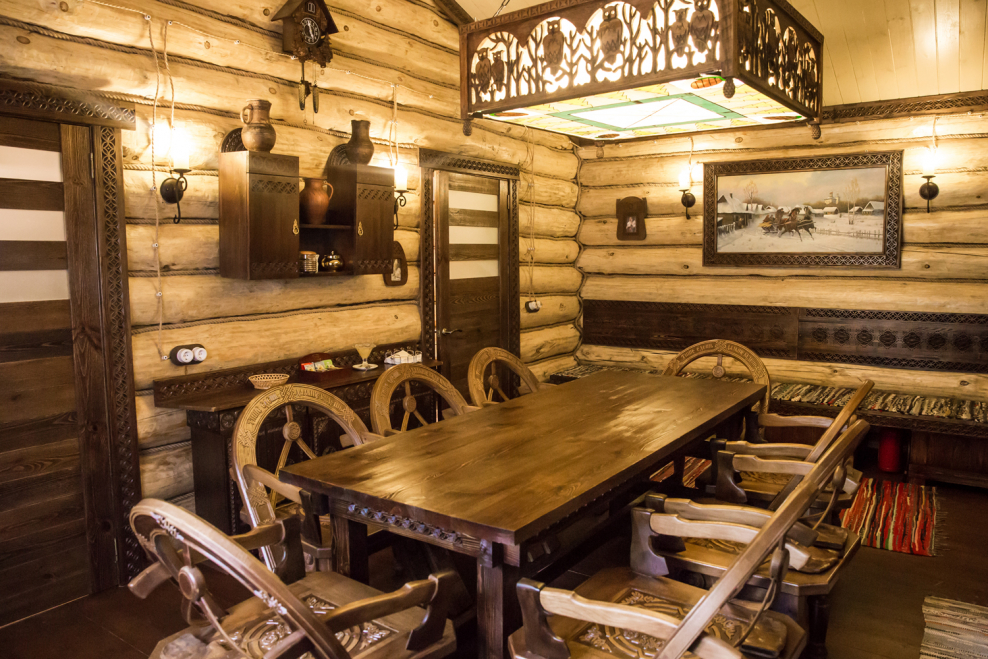 Предбанник в русском стиле