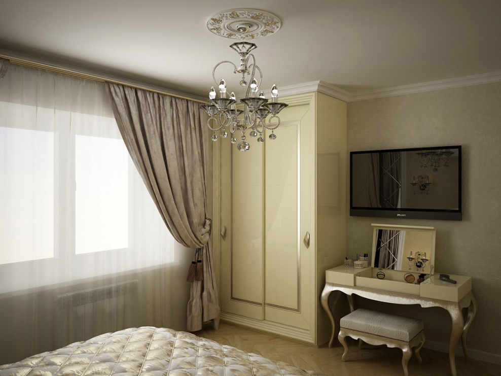 Маленькие спальни в классическом стиле