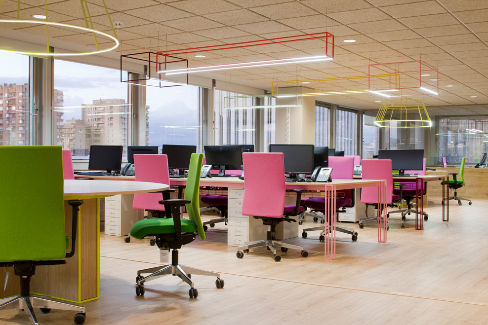 Планировка офиса open Space