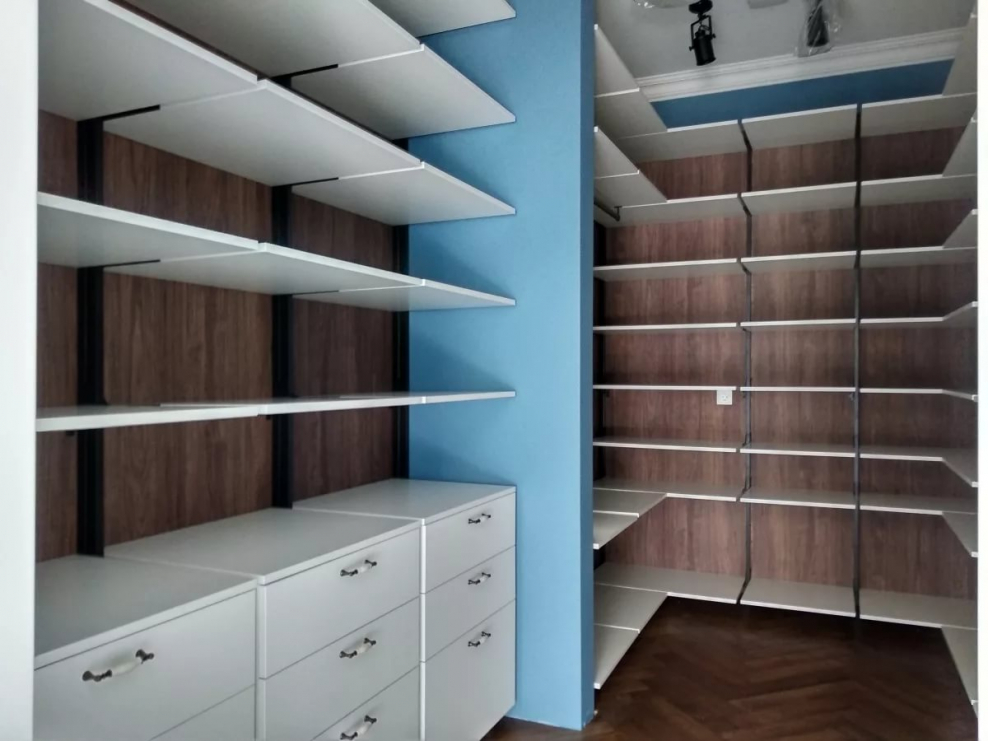 Стеллажная гардеробная аристо