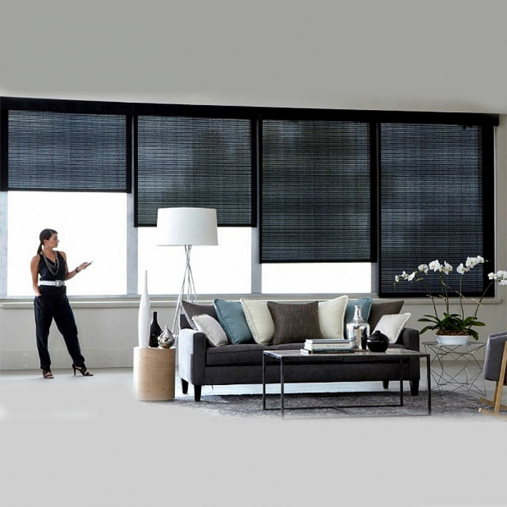 Автоматическая система подъема 4 рулонных фонов