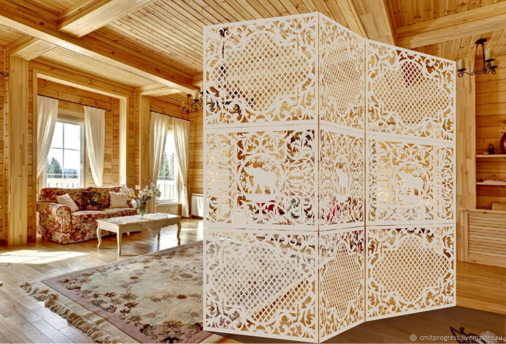 Декоративные деревянные перегородки