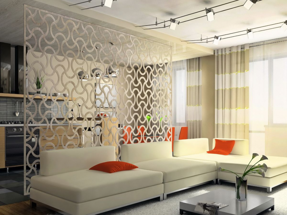 Перегородки ковка для зонирования пространства в комнате