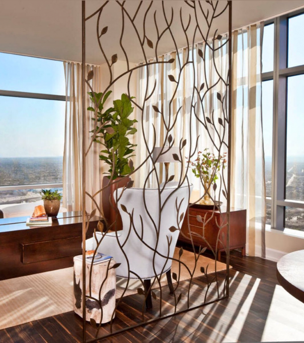 Кованые перегородки для зонирования пространства