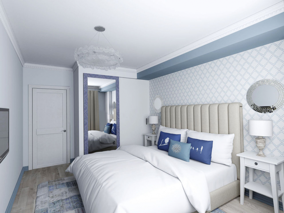 Спальня в средиземноморском стиле