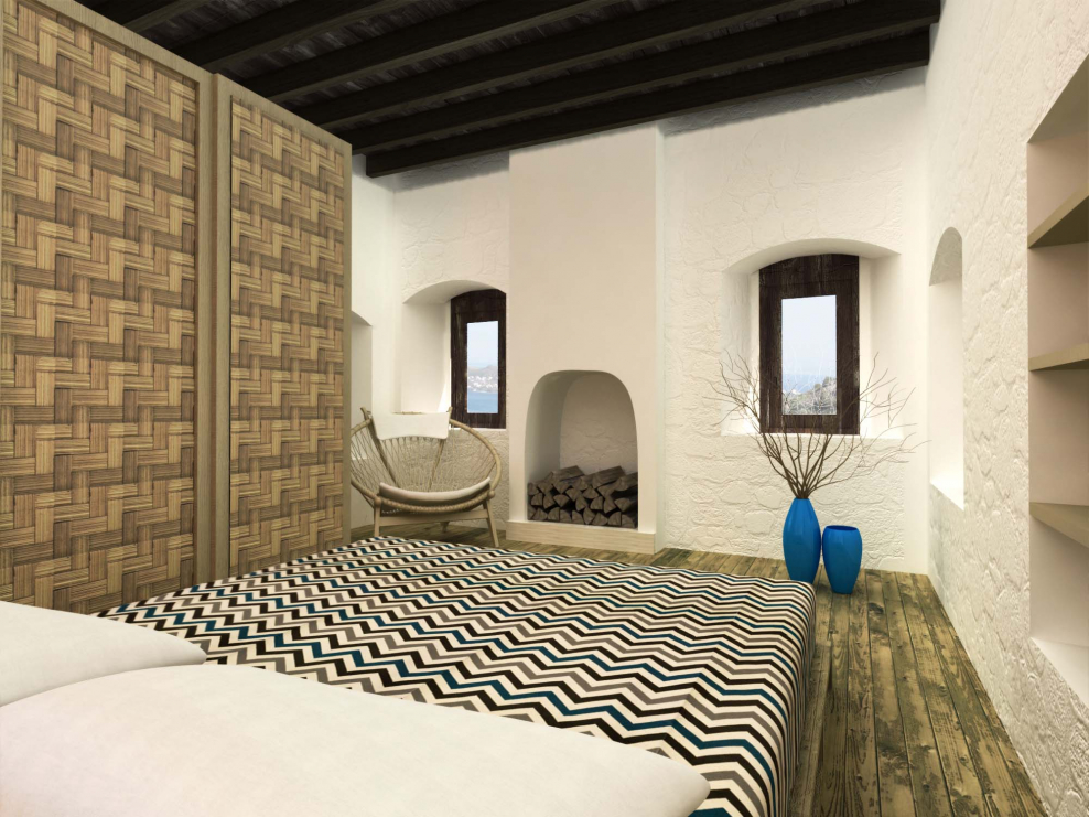 Ковры в средиземноморском стиле в спальне