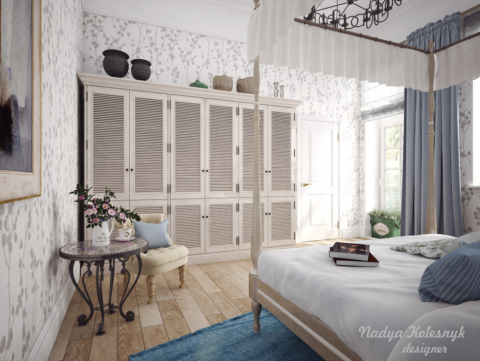 Спальня в морском стиле