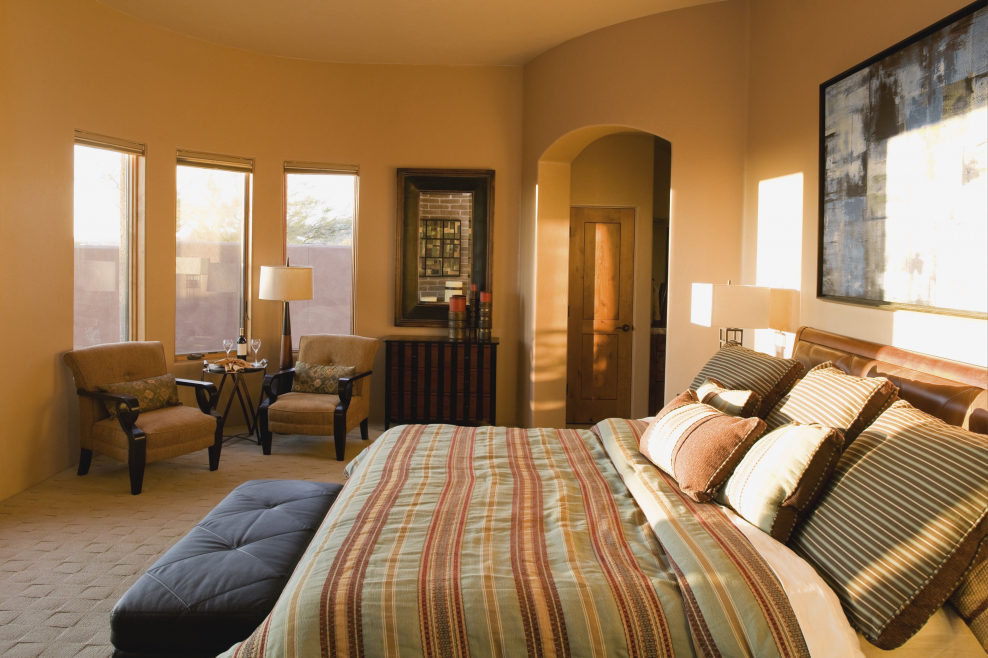 Бра в спальне средиземноморской стиль