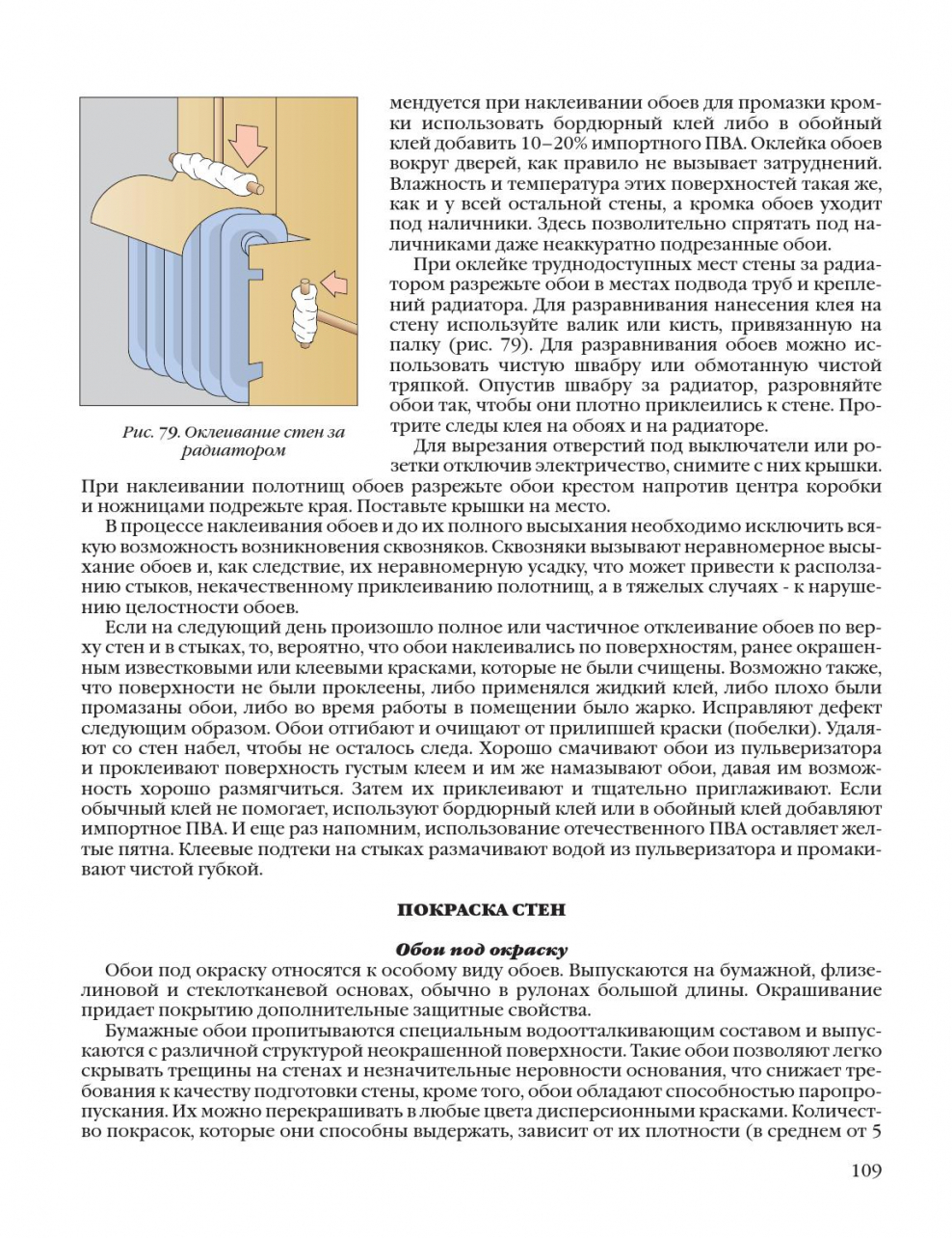 Наклеить обои на радиаторы