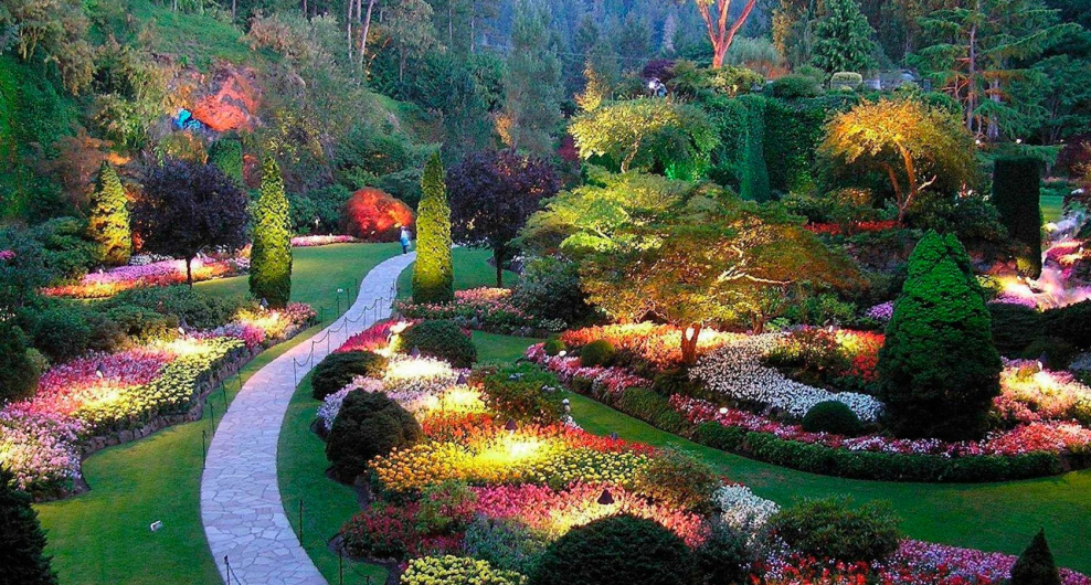 Сады Бутчартов Британская Колумбия Канада