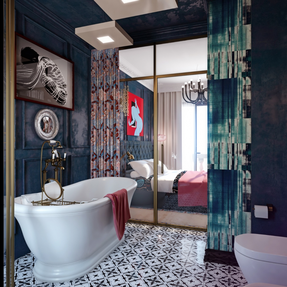 Гостиная в стиле максимализм