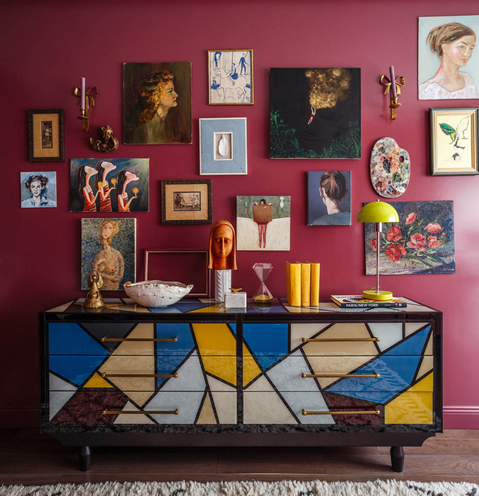 Шторы в гостиную в стиле Эклектика