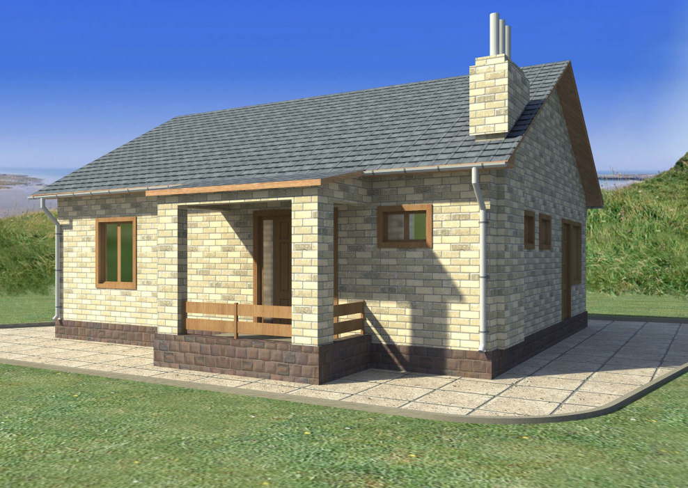 Проект бани 80 м2 из кирпича