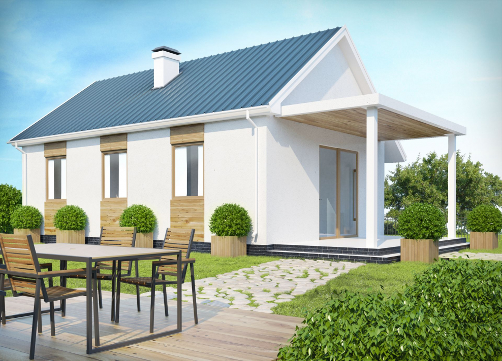 Интересные дизайн проекты одноэтажных домов