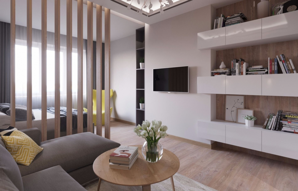 Гостиная в однушке