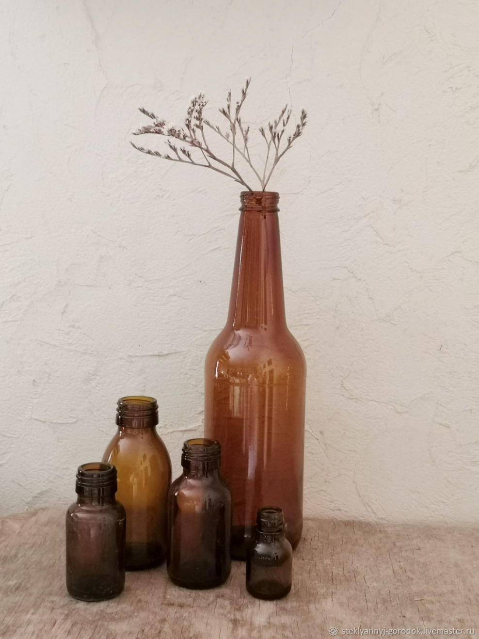 Коричневое стекло бутылки
