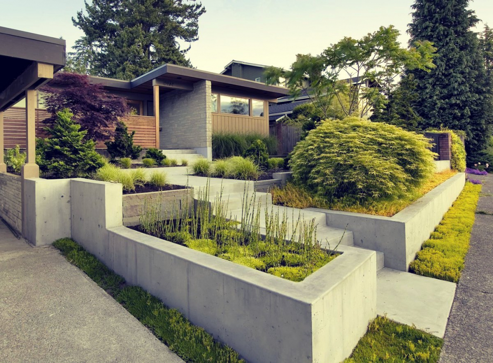 Ландшафт Голландия подпорная стенка