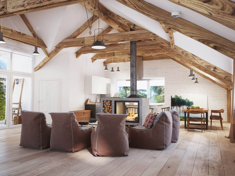 Дом Шале мансардного типа