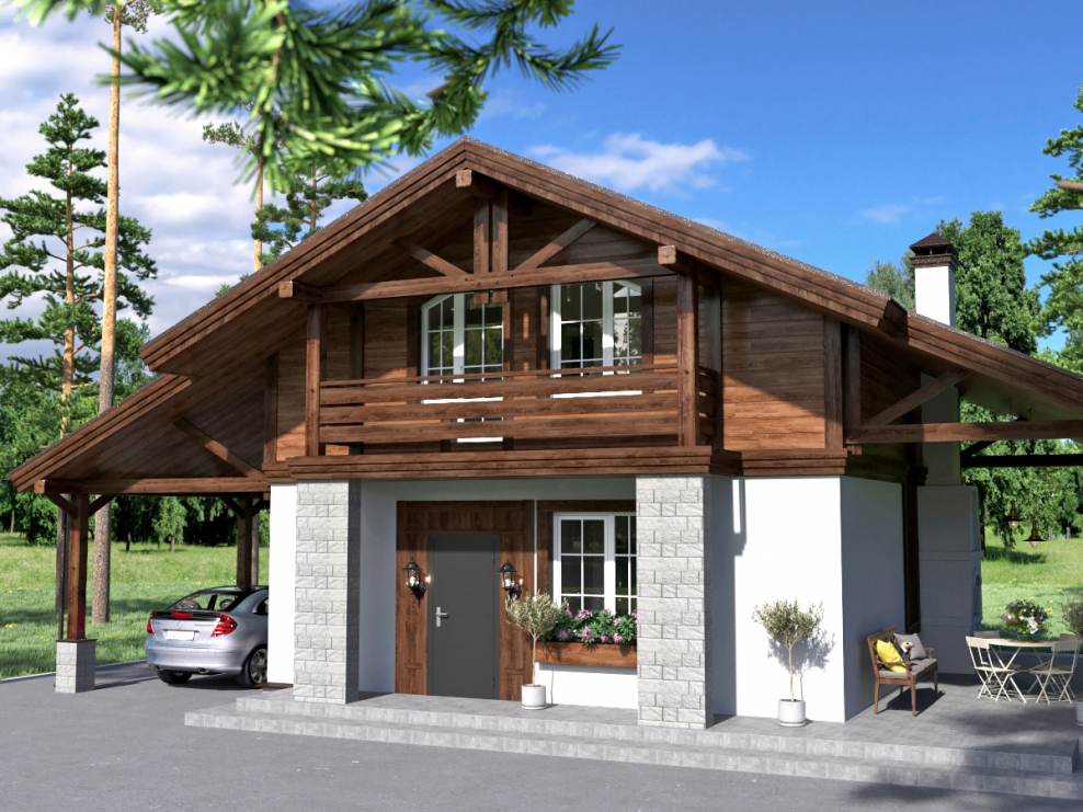 Жилой дом в стиле Шале