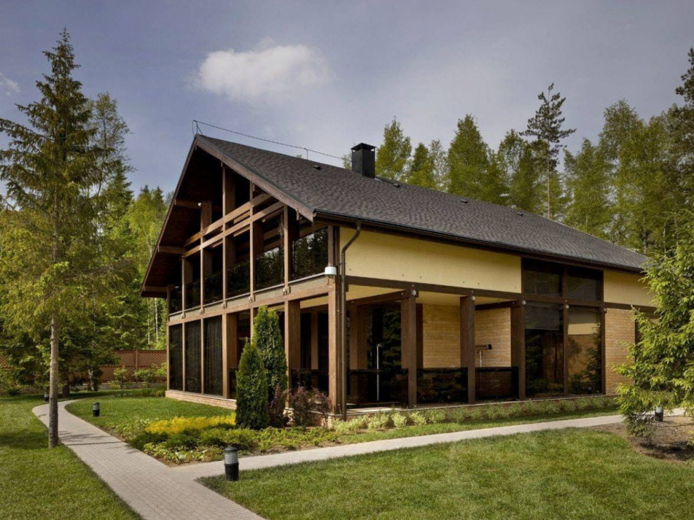 Стиль Шале фасад