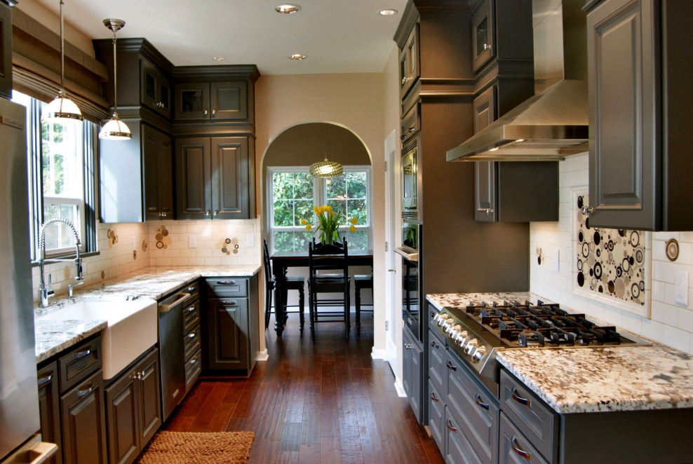 Интересный интерьер кухни