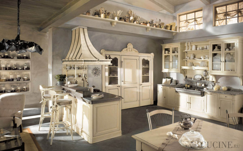 Итальянские кухни в стиле Кантри