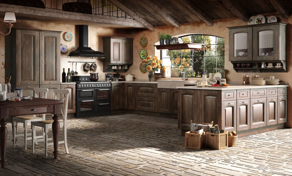 Кухни в стиле Кантри