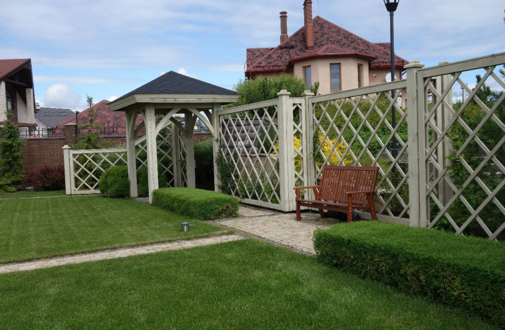 Ограждение огорода от зоны отдыха