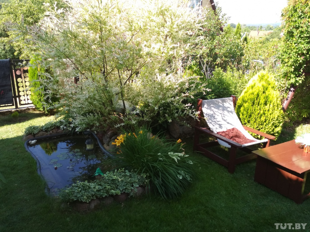 Разделение зоны отдыха и огорода