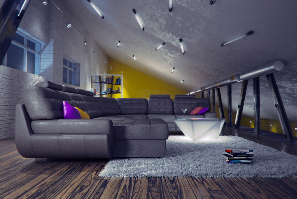 Комната в стиле Техно