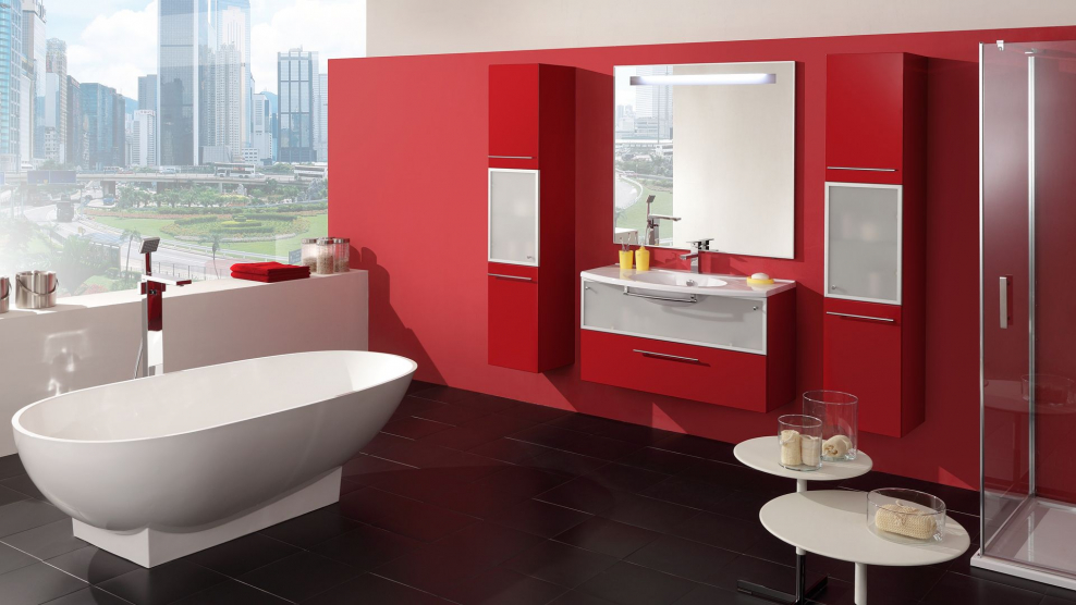 Раковина цвет и стиль Техно 105 с полотенцедержателем