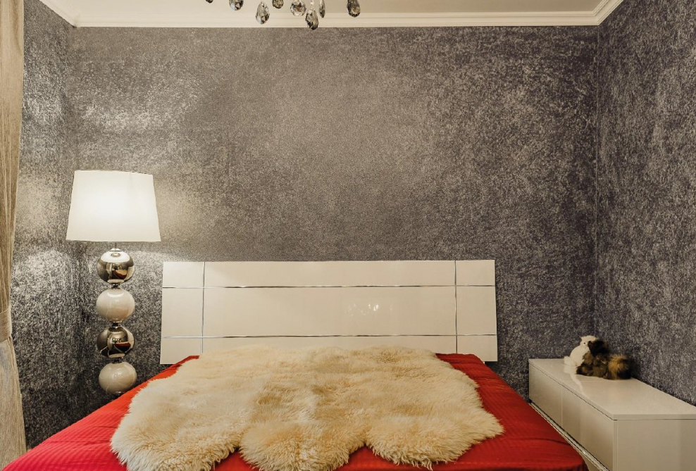 Шёлковая штукатурка в интерьере