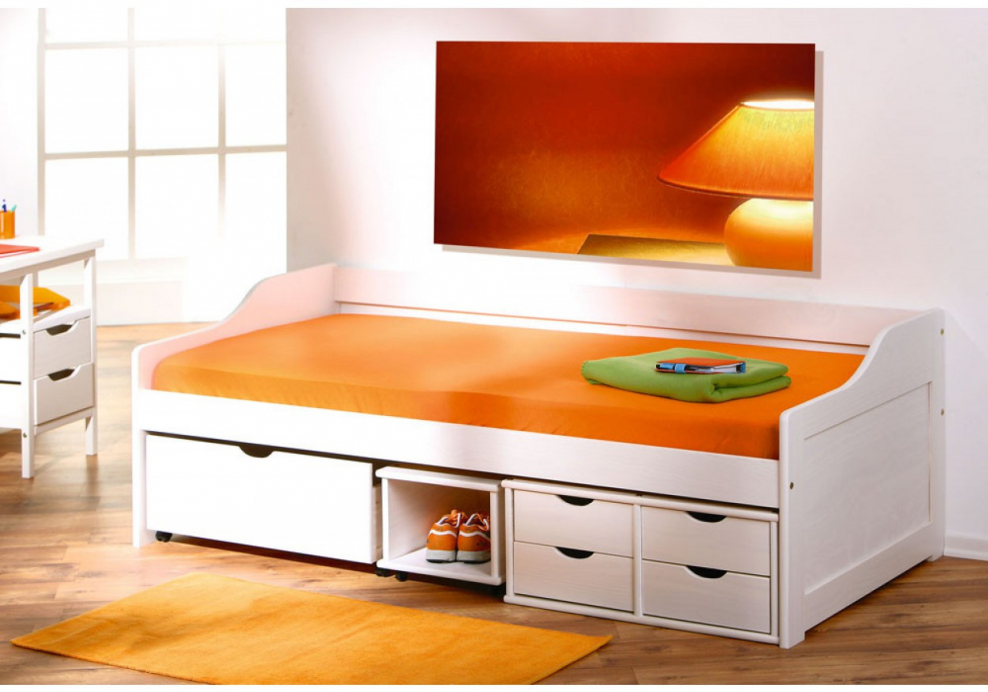 Кровать Halmar Floro 2 (белый)