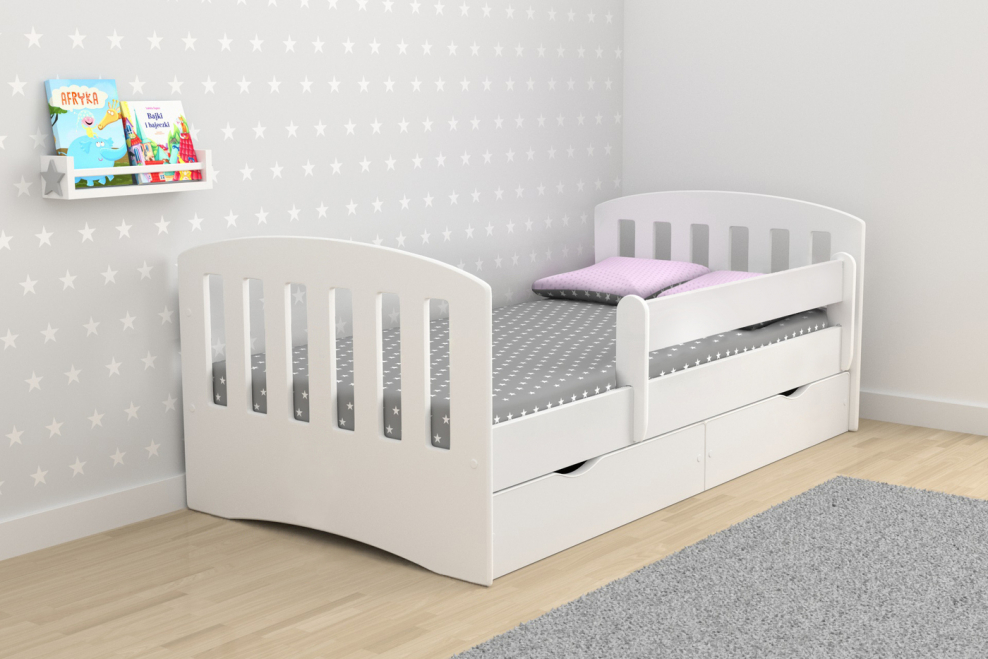 Подростковая кровать столики детям с бортиком классика 160х80