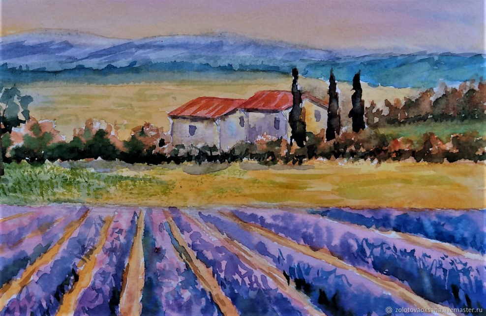 Прованс акварель