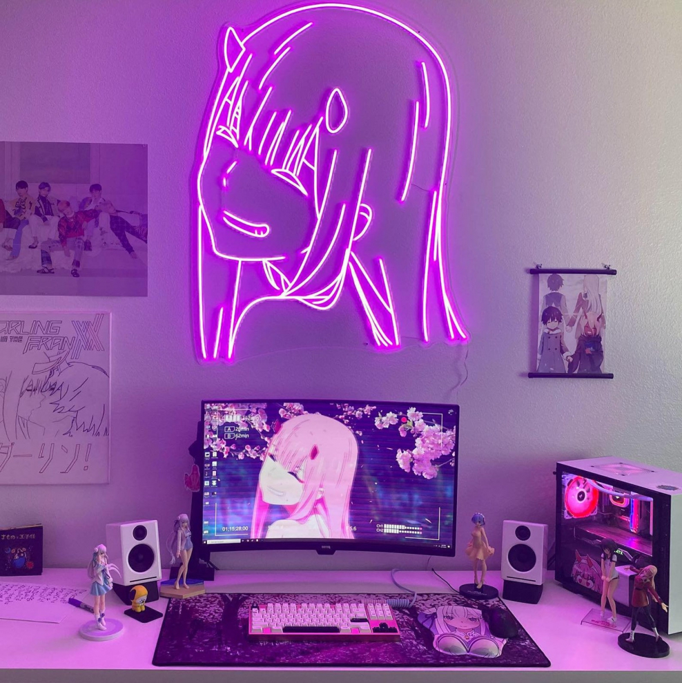 Неоновые подсветки аниме