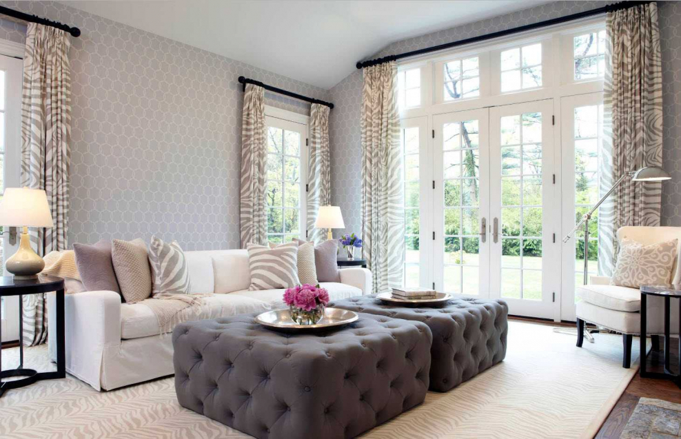 Шторы в скандинавском стиле в интерьере