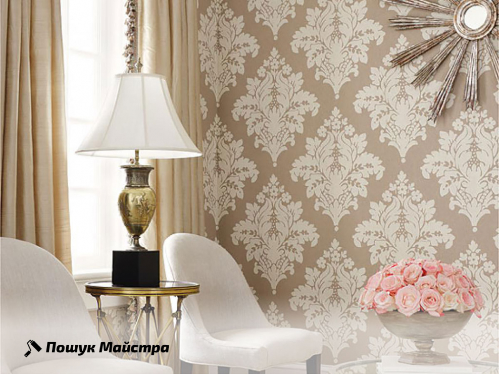 Орнамент Дамаск в интерьере
