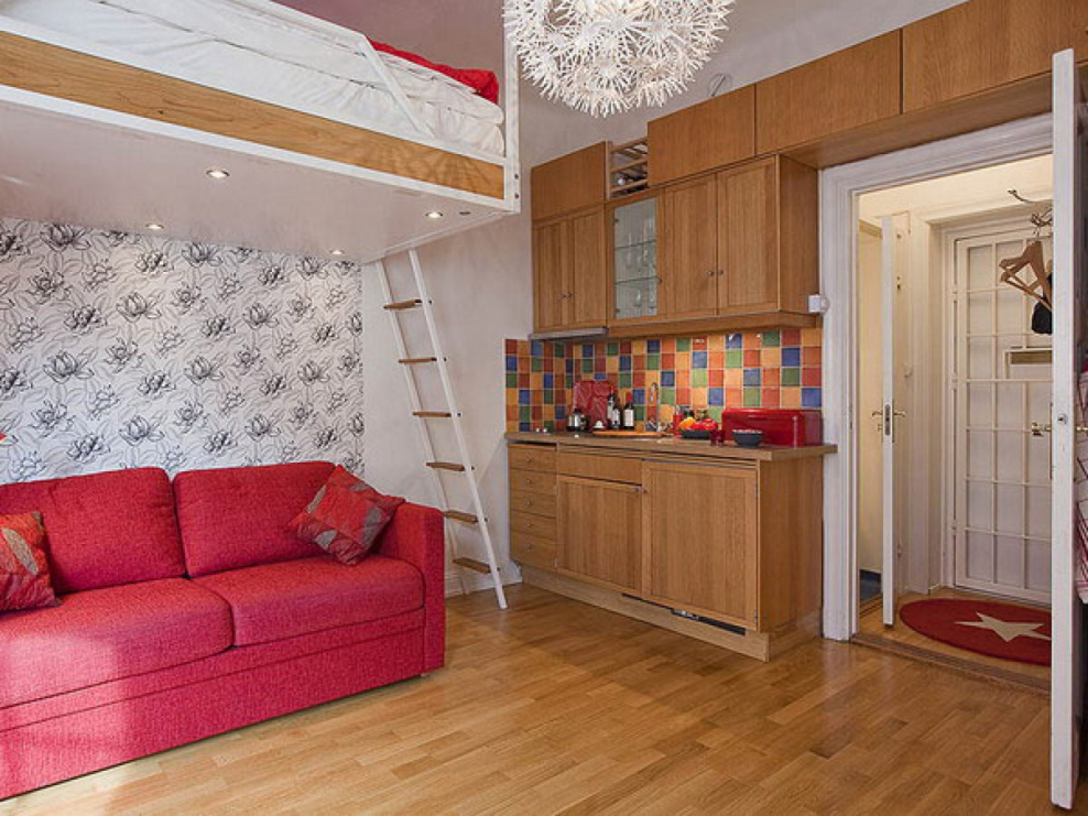 Зонирование детской комнаты и гостиной