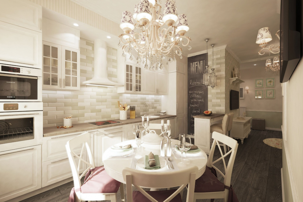 Гостиная в стиле Прованс