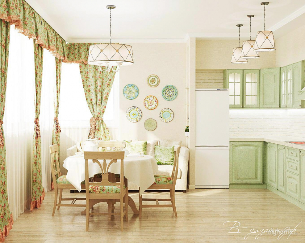 Кухня 10 кв метров в стиле Прованс