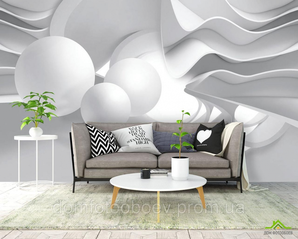 Фотообои 3д в серых тонах