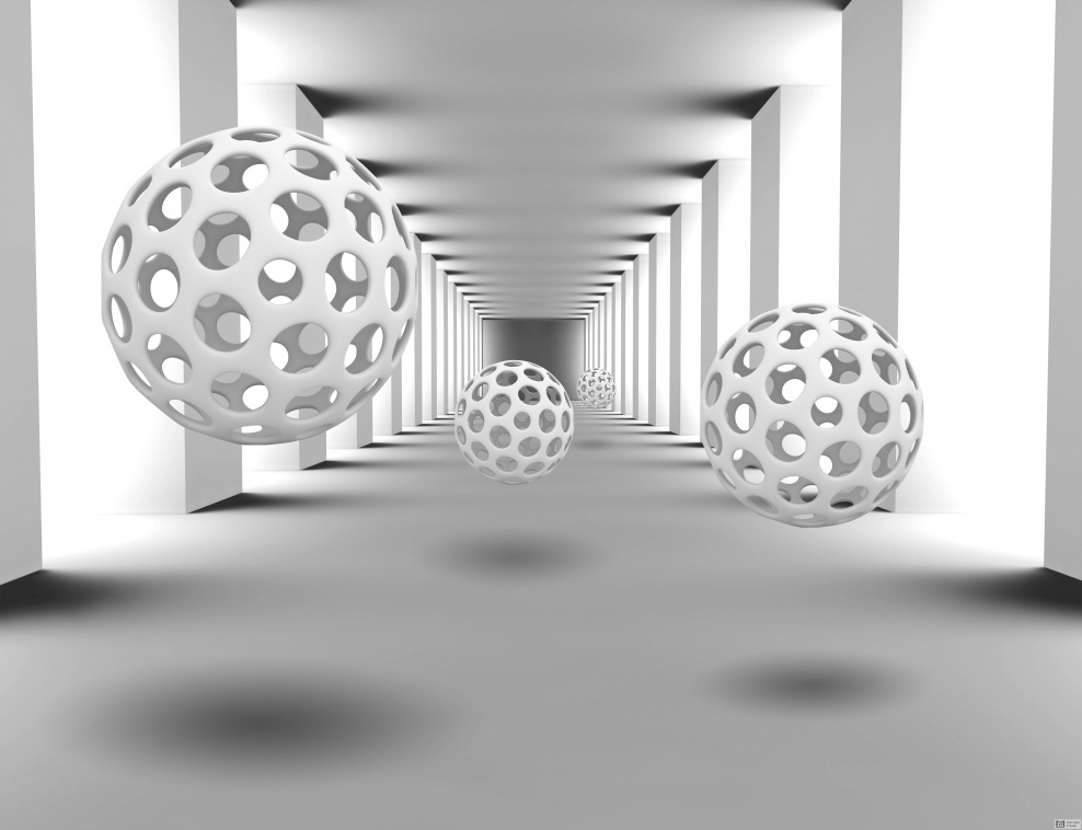 Фотообои шары в пространстве