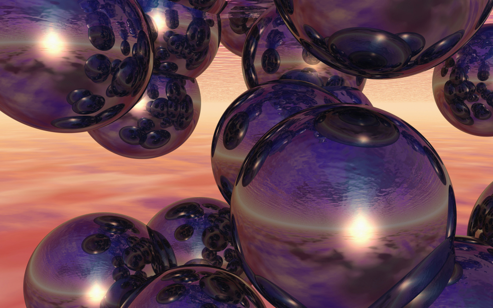 3д обои фиолетовые