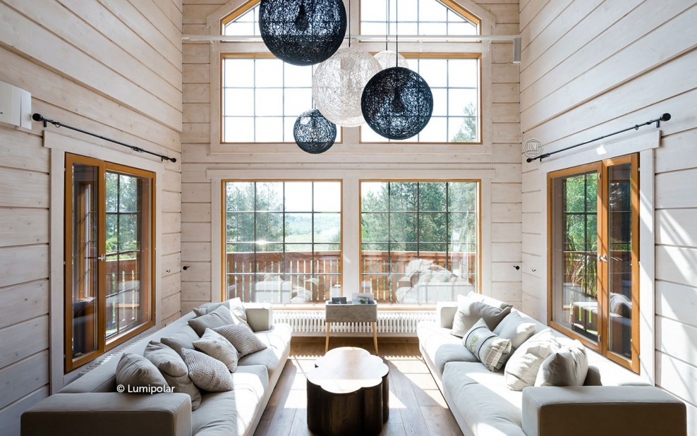 Интерьер в каркасном доме