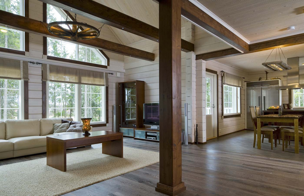 Интерьер деревянного дома