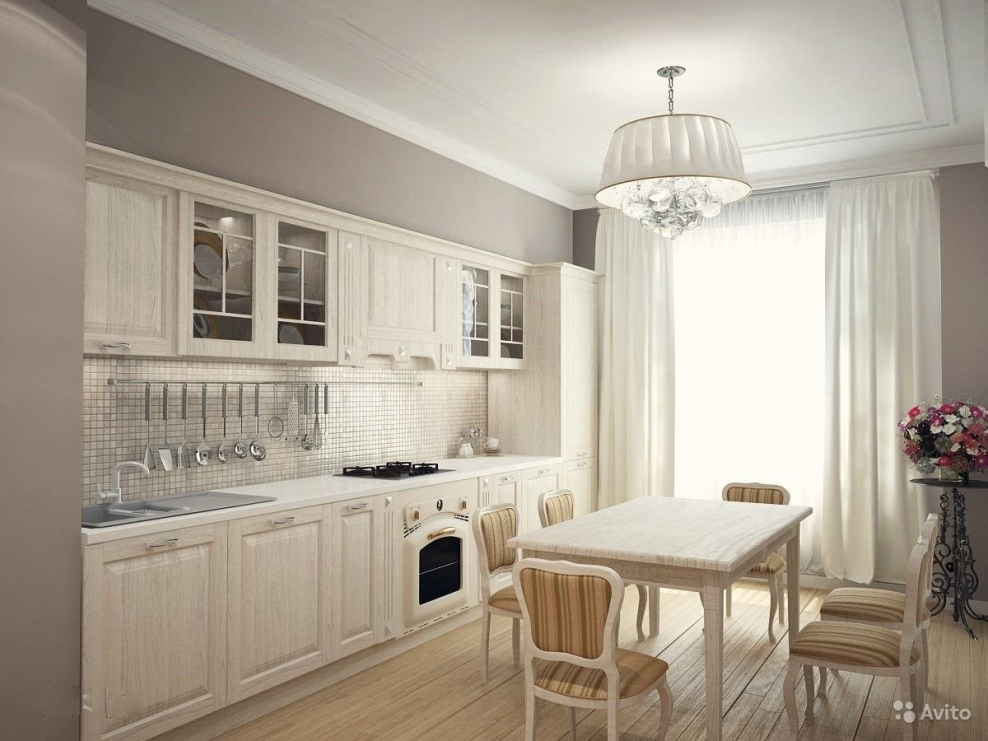 Кухня в светлых тонах