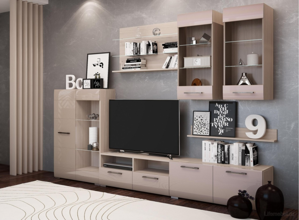 Гостиная ясень шимо Ненси 1