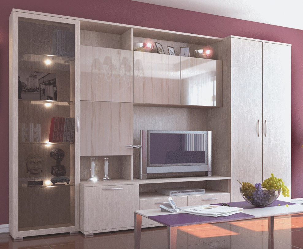 Стенка "глянец-Люкс №11" глянцевая