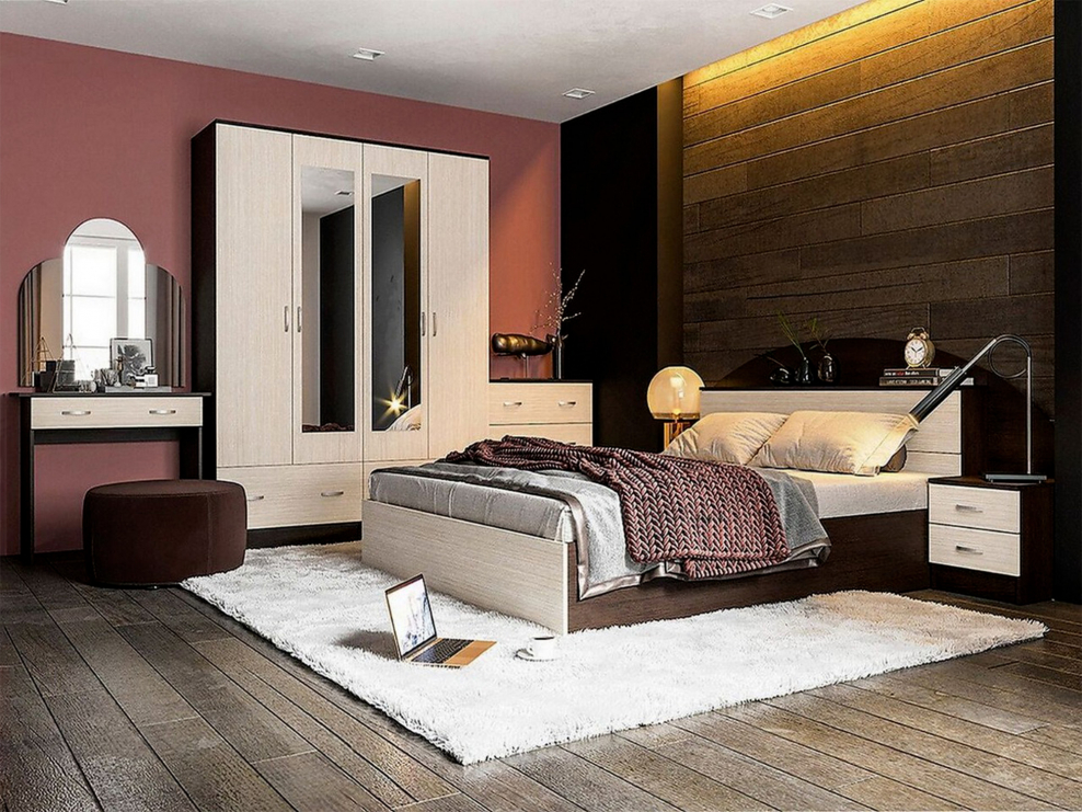 Спальня Александра венге/бел.дуб